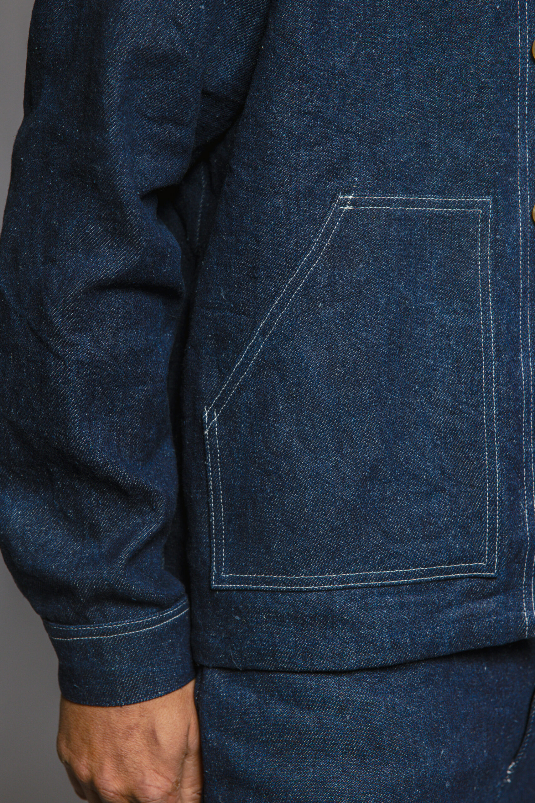 Unisex hanfjacke indigo