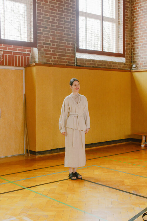 Helena harfst wickeljacke leinen