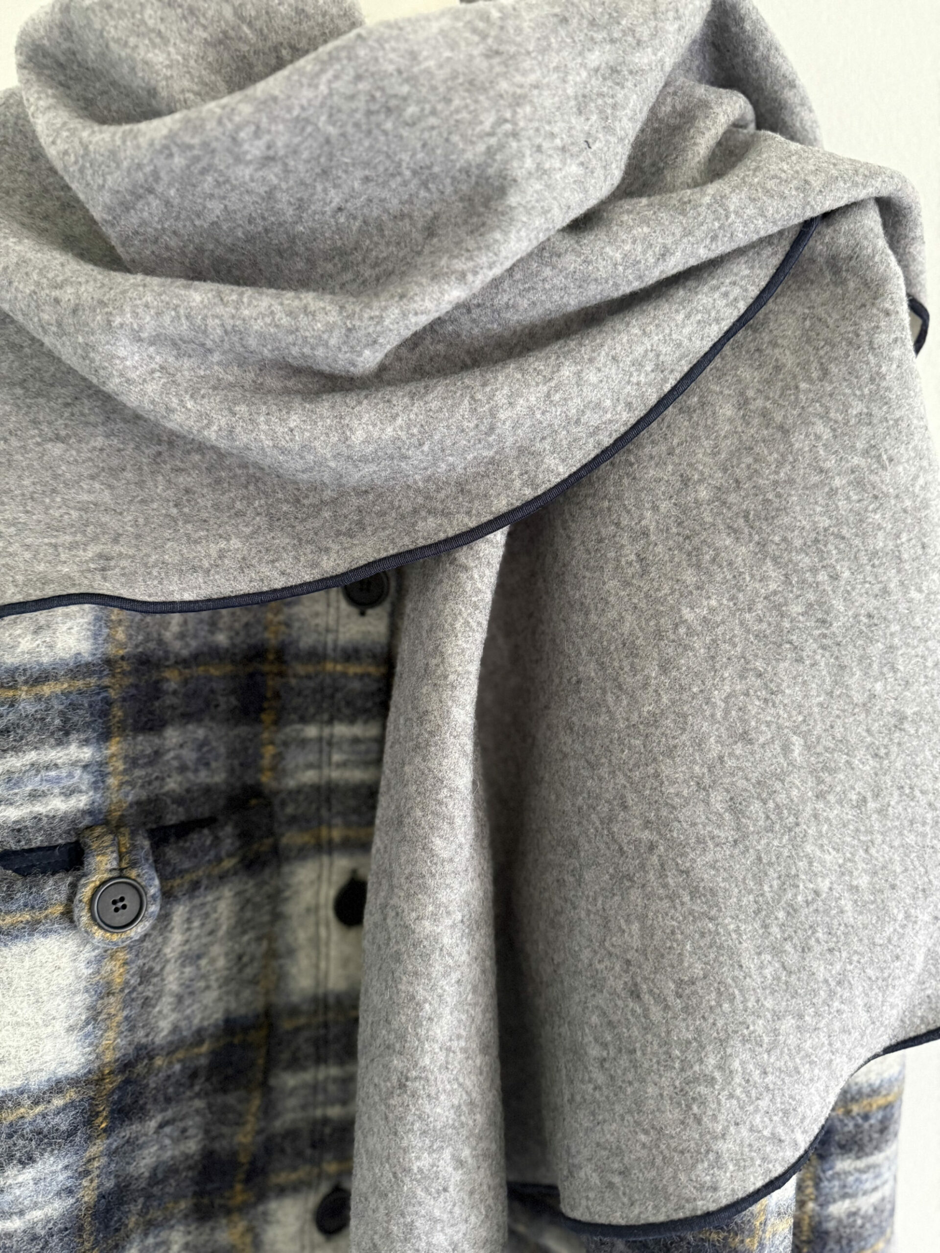 Heimattuch wolle+raglanjacke karo