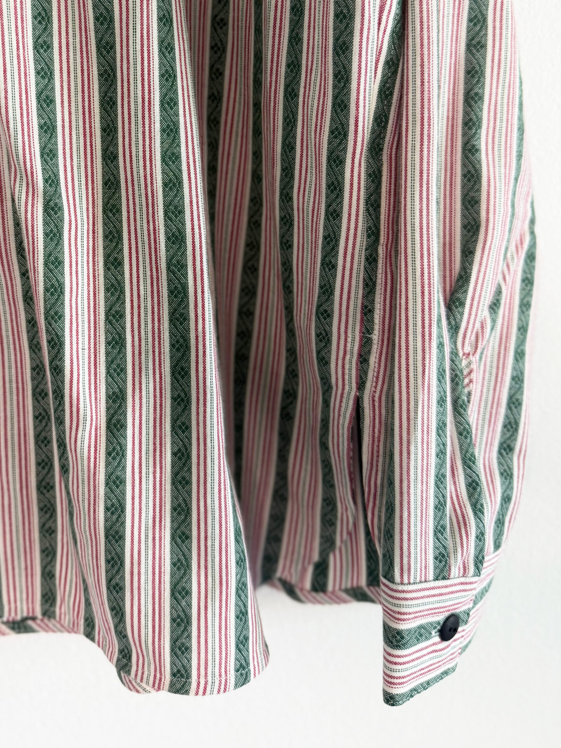 Hemd mathis grün:rot detail
